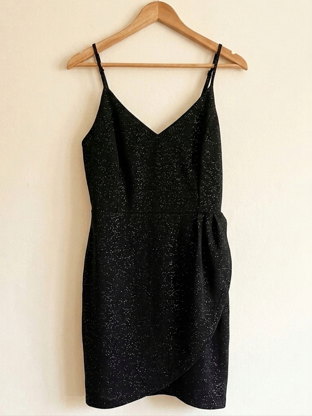 Aooksmery Sparkly Tulip Hem Mini Dress - Picture 2 of 3